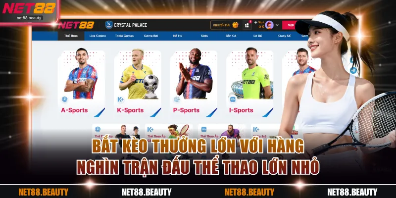 Bắt kèo thưởng lớn với hàng nghìn trận đấu thể thao lớn nhỏ